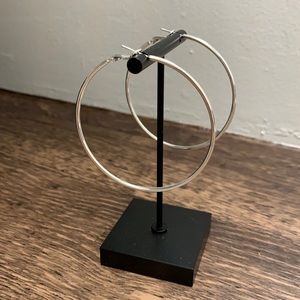 2 1/4” Sterling Silver Hoop Earrings